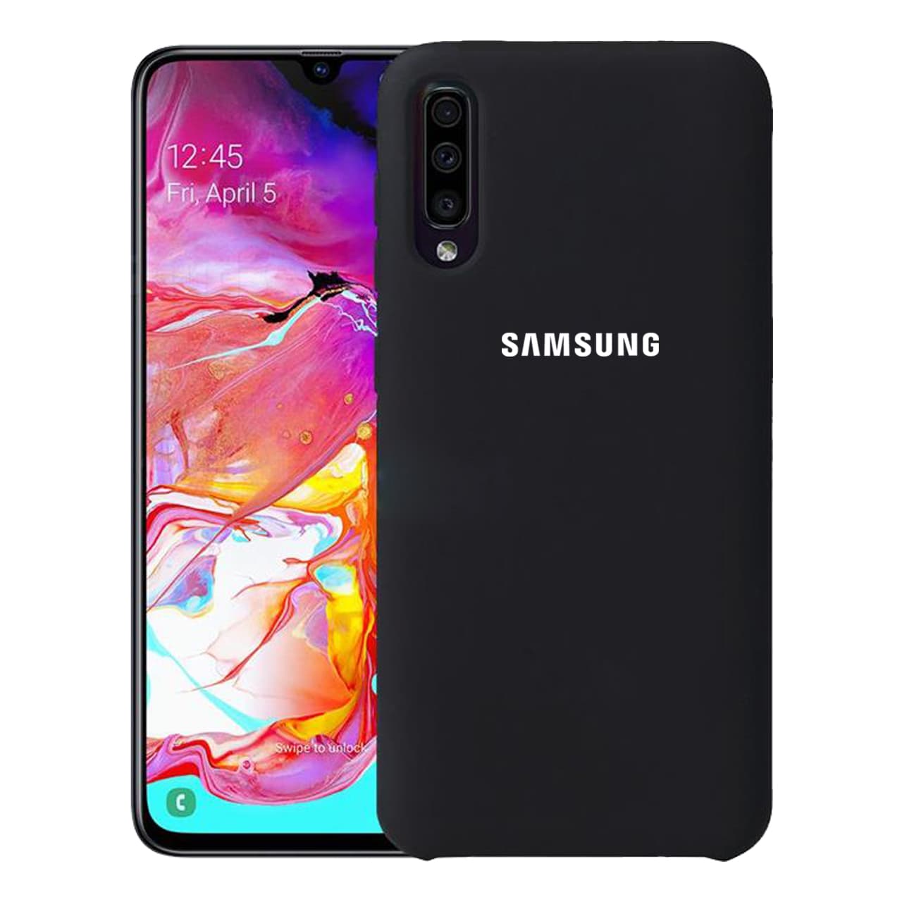 کاور سیلیکونی مدل Silky soft-touch مناسب برای گوشی موبایل سامسونگ Galaxy A70 — تصویر ۲