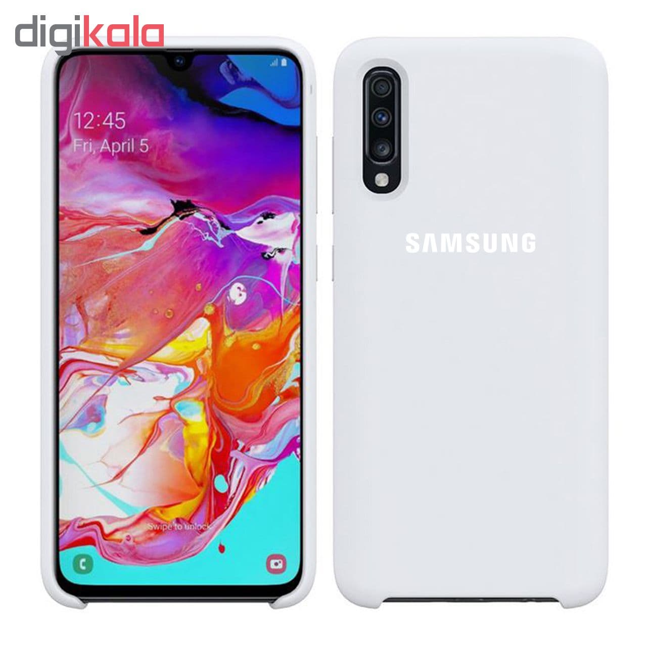 کاور سیلیکونی مدل Silky soft-touch مناسب برای گوشی موبایل سامسونگ Galaxy A70 — تصویر ۳