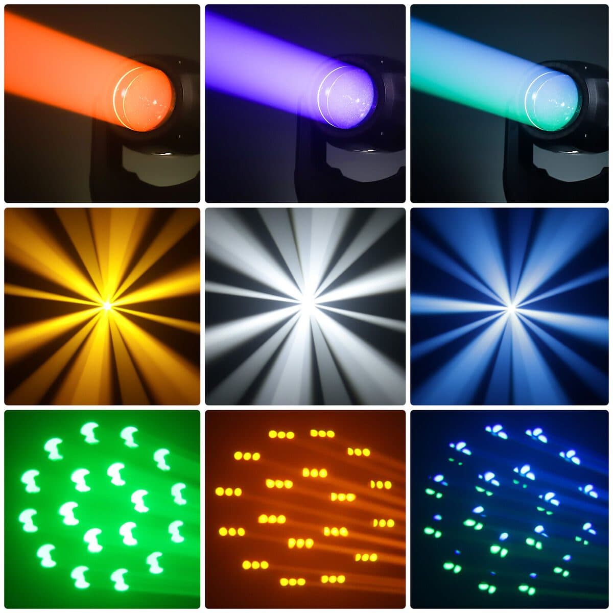 مویینگ غلطکی بیم رینگ لایت دار 150w وات Pro — تصویر ۸