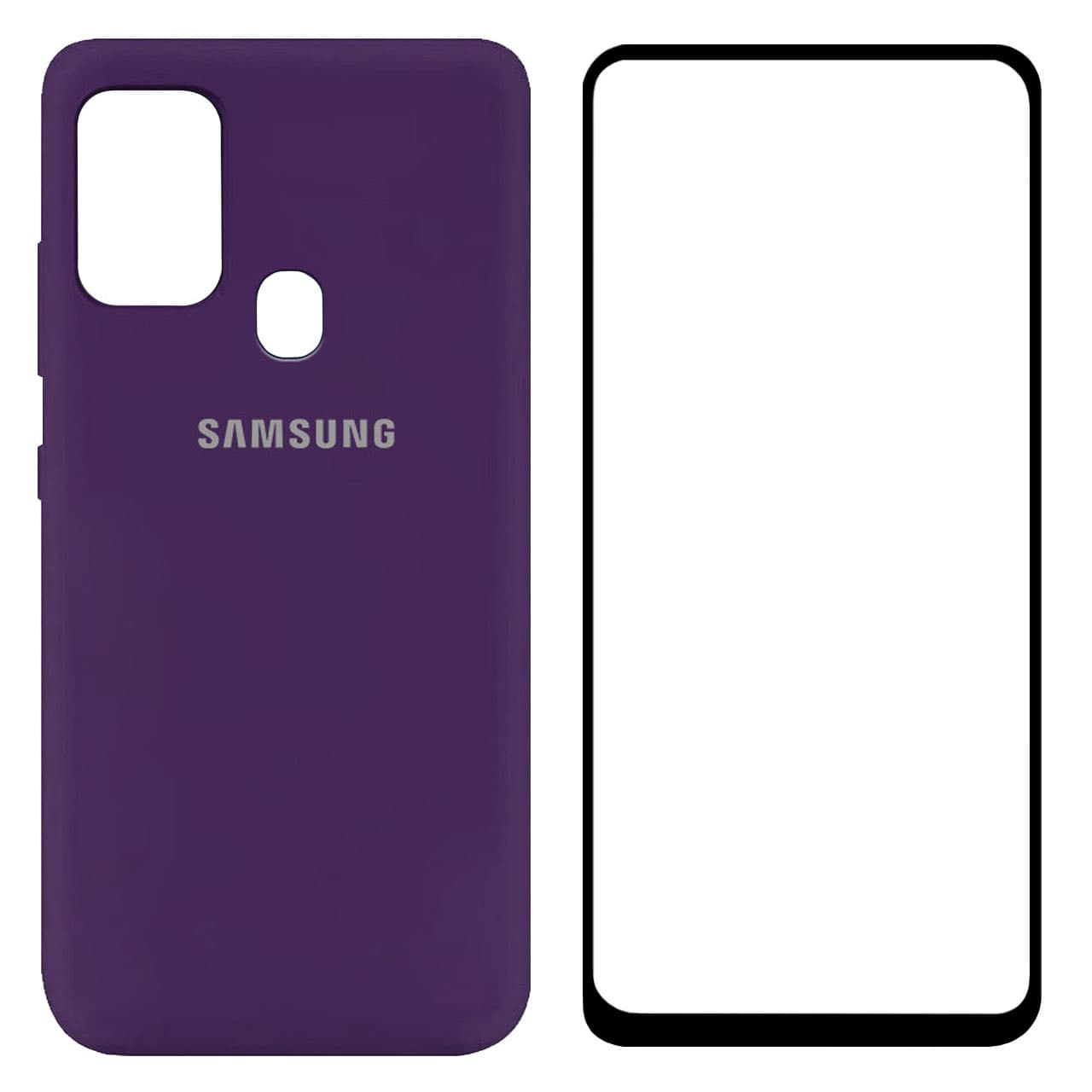 کاور مدل SLCN مناسب برای گوشی موبایل سامسونگ Galaxy A21s به همراه محافظ صفحه نمایش