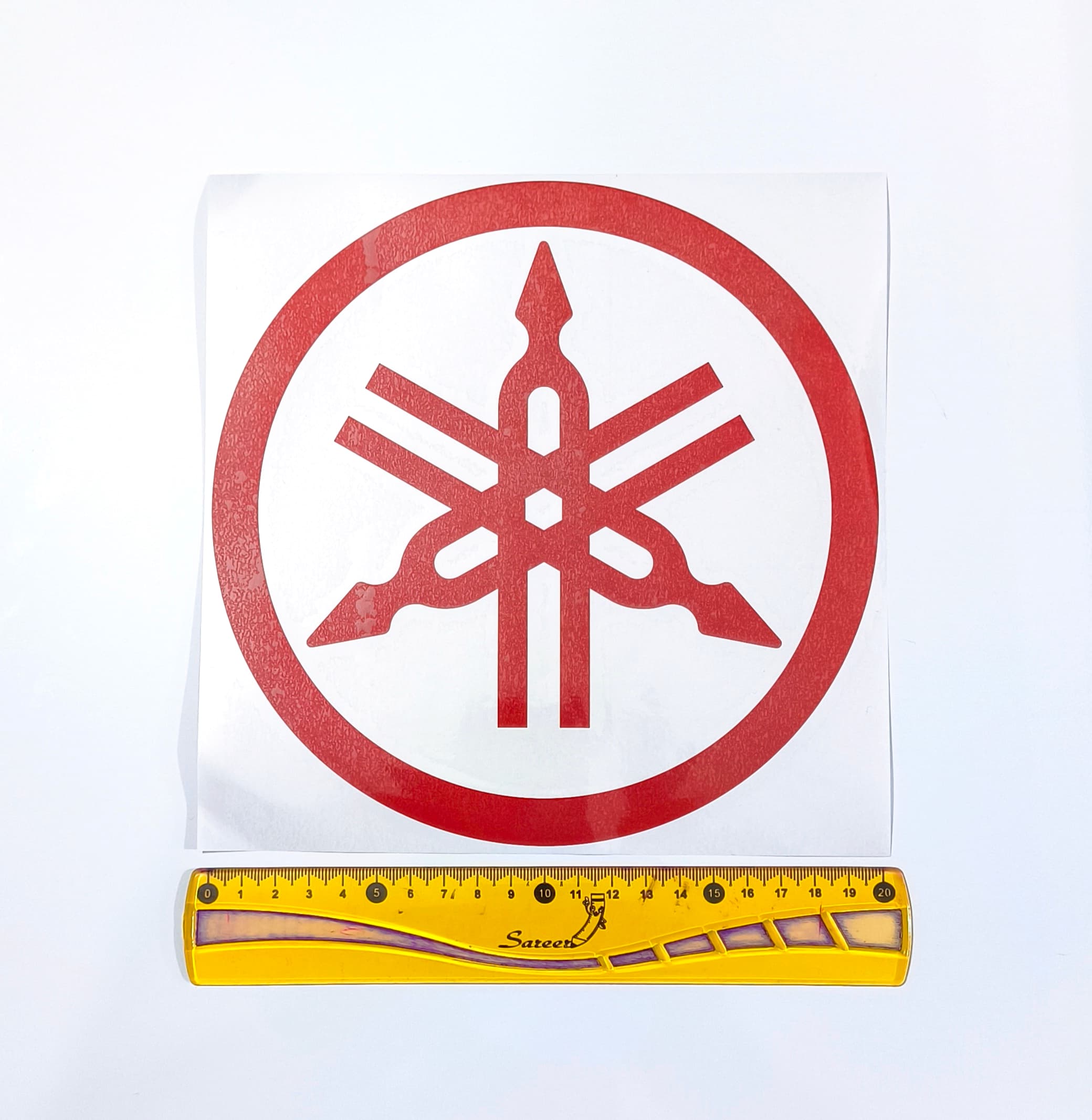 لوگو موتورسیکلت یاماها 20 cm (قرمز)