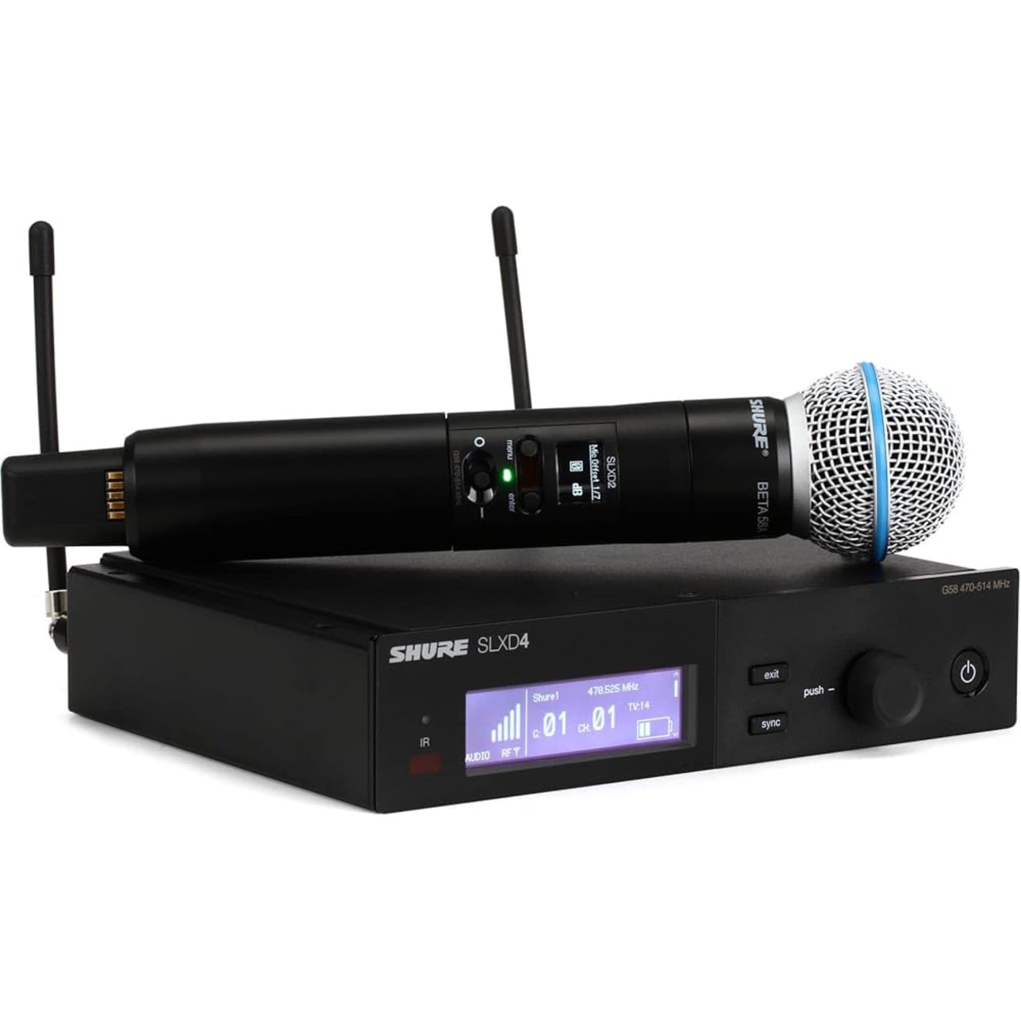میکروفن بیسیم شور SHURE-SLXD4_BETA-58