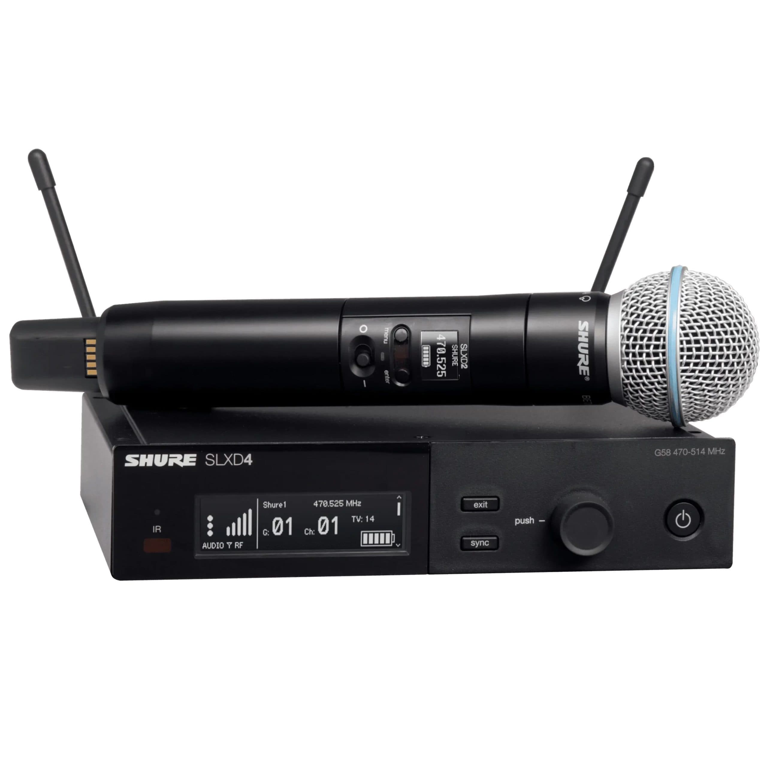 میکروفن بیسیم شور SHURE-SLXD4_BETA-58 — تصویر ۲