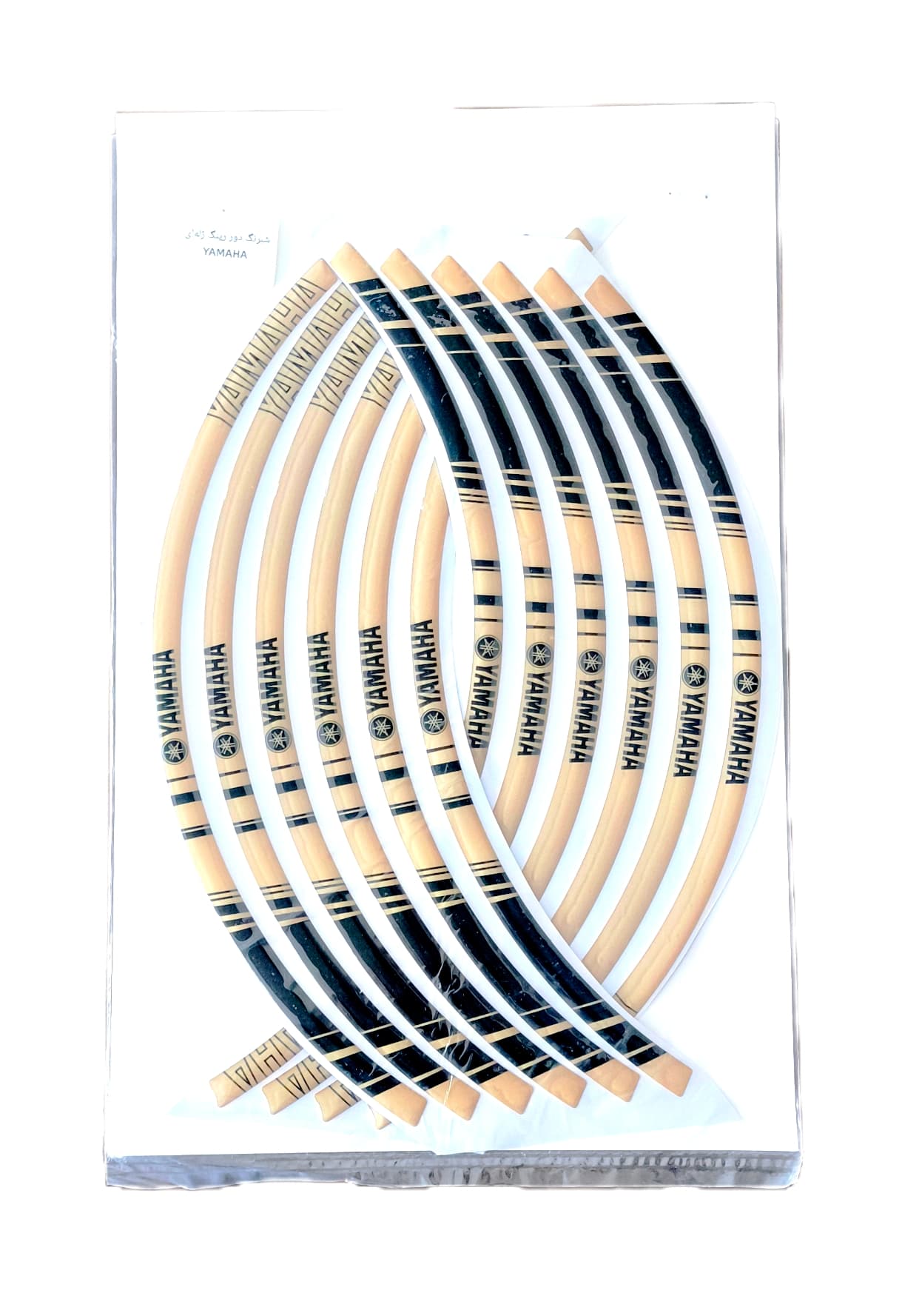 شبرنگ ژلهای دور رینگ موتورسیکلت YAMAHA (طلایی) — تصویر ۲