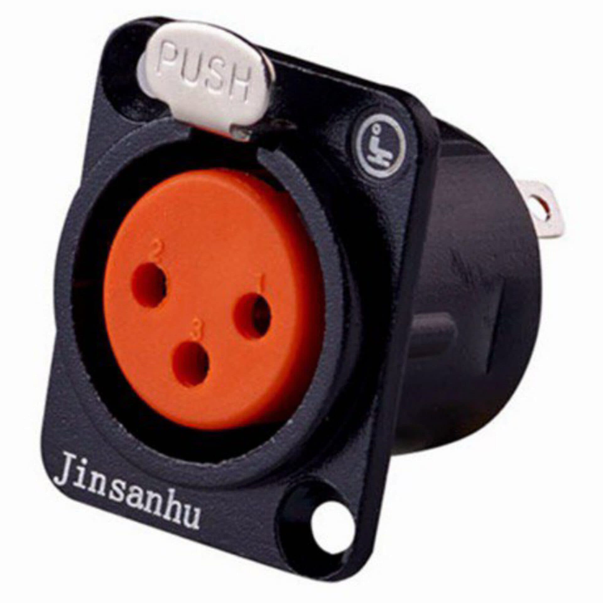 فیش جک نصبی کنون(xlr) نری jinsanhu_m908