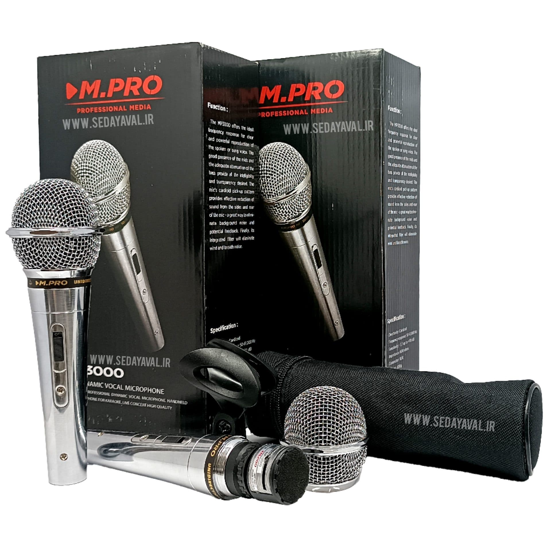 میکروفن باسیم ام پرو مدل M_pro_mp3000 — تصویر ۴