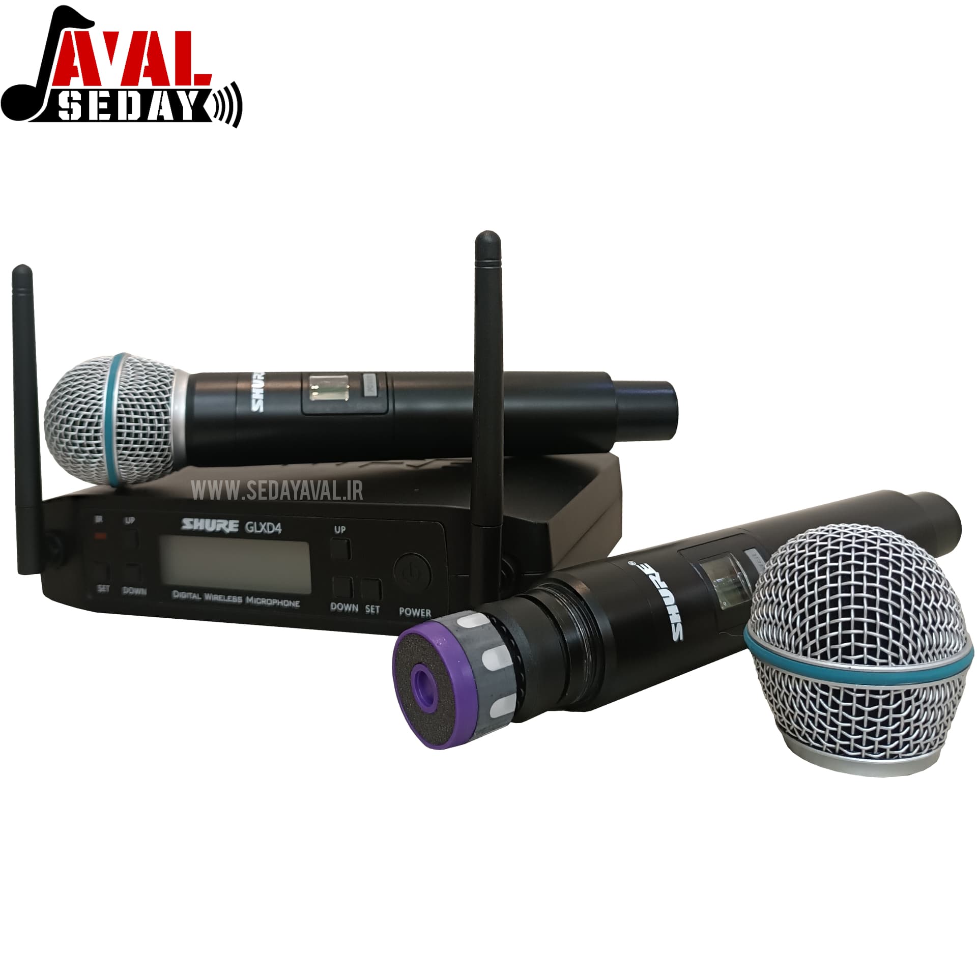 میکروفن بیسیم دو دست شور SHURE_GLXD4 BETA 58 — تصویر ۶