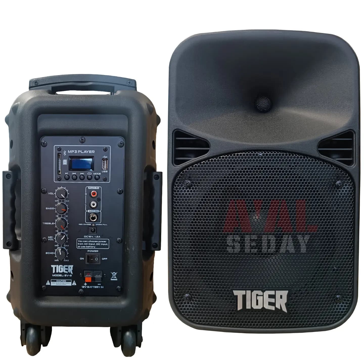 اسپیکر شارژی 8 اینچ فول امکانات TIGER