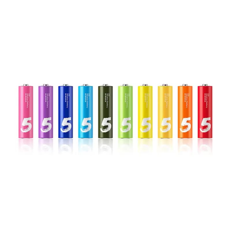 باتری قلمی 10 عددی شیائومی مدل AA Rainbow Batteries