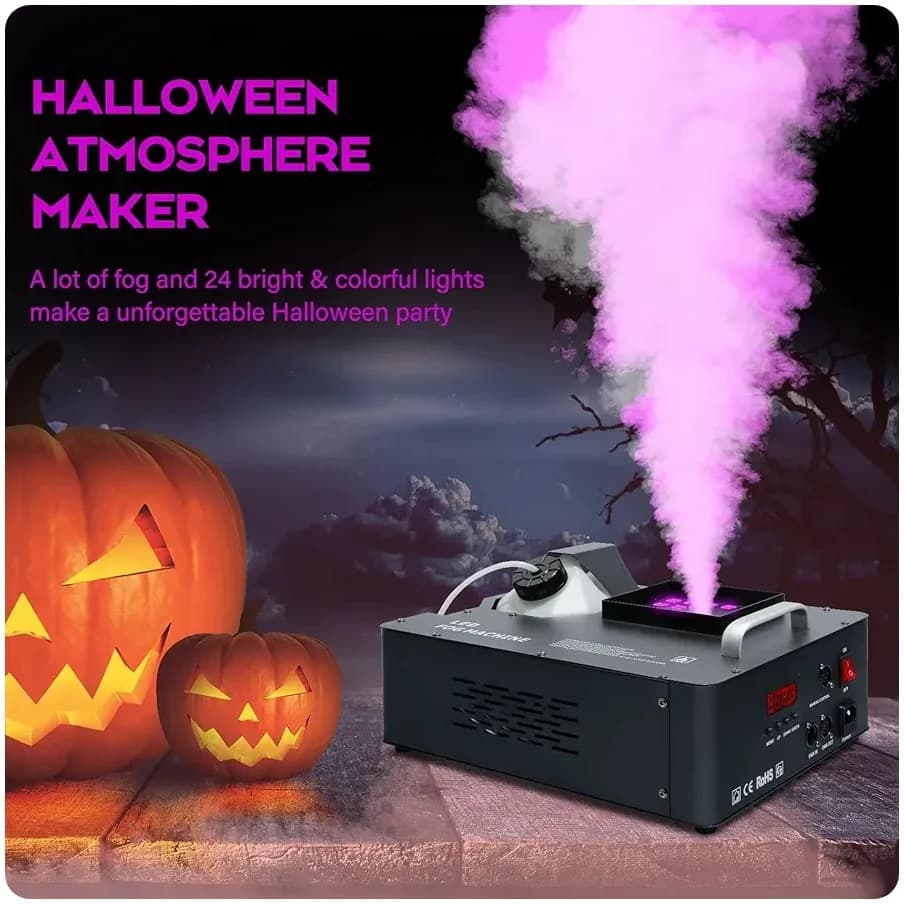 مه ساز بخار 1500w وات LEDفولکالر MTS — تصویر ۶