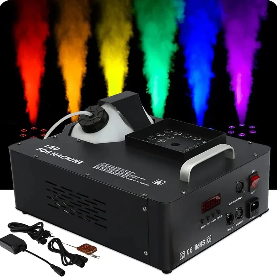 مه ساز بخار 1500w وات LEDفولکالر MTS — تصویر ۲