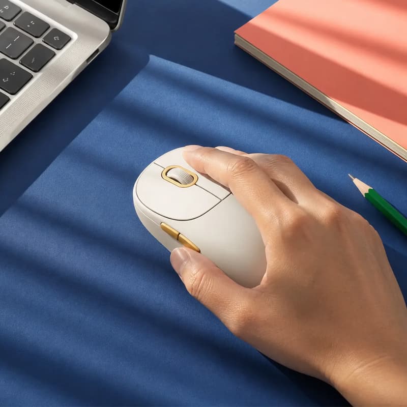 موس بی سیم شیائومی مدل Wireless 3 (سفید) — تصویر ۴