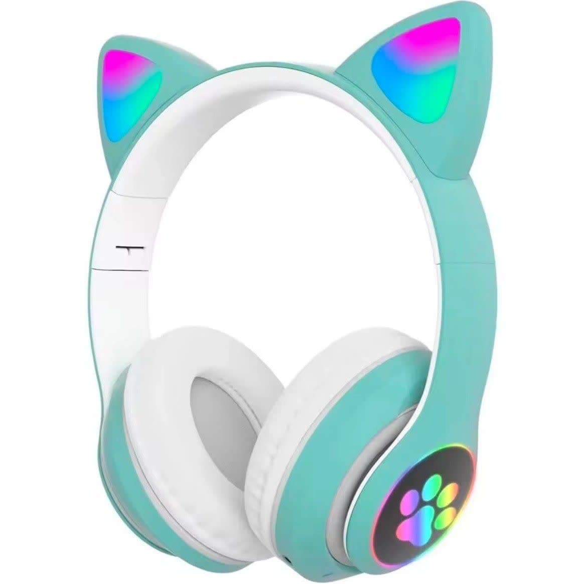 هدفون بلوتوثی گربه‌ای MZ023 با نور RGB | طراحی Cat Ear — تصویر ۲