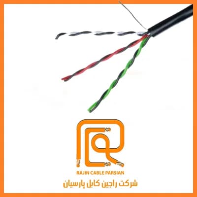 کابل مخابراتی و آنتن 6زوج مسی راجین کابل پارسیان