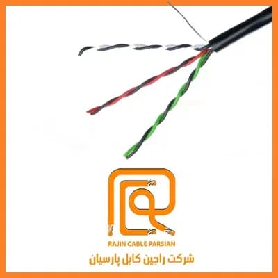 کابل مخابراتی و آنتن 2زوج مسی راجین کابل پارسیان