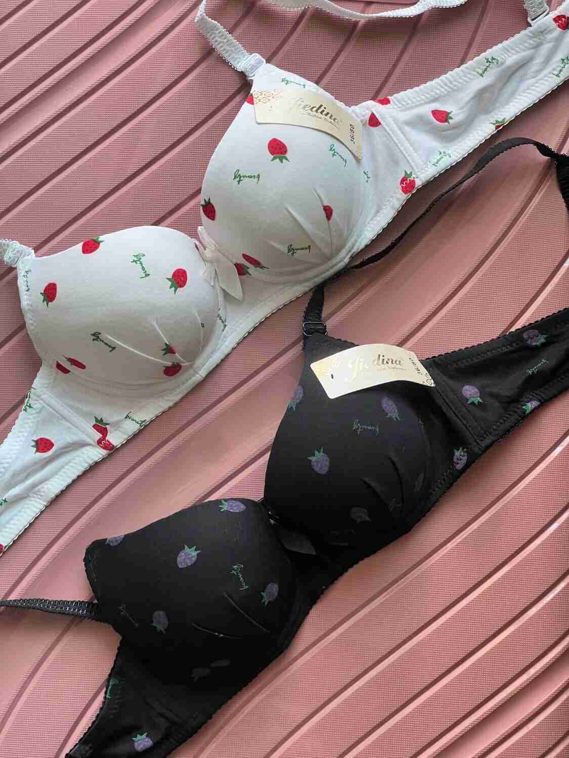سوتین اسفنجی گلدار (کاپ A، سایز ۶۵/۷۰، ۵ رنگ مختلف)