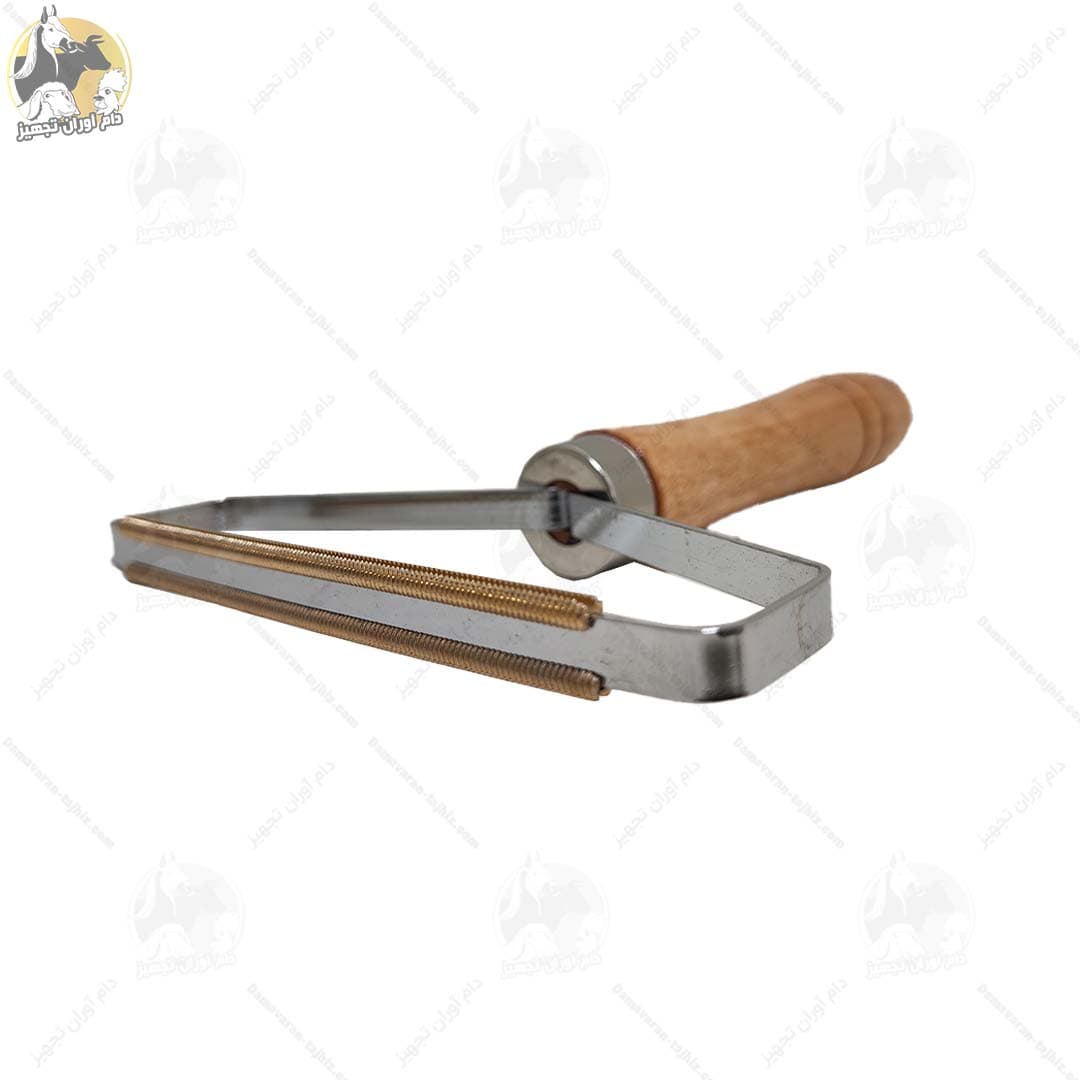 پرزگیر دوطرفه دائمی سگ و گربه مدل دسته چوبی — تصویر ۲