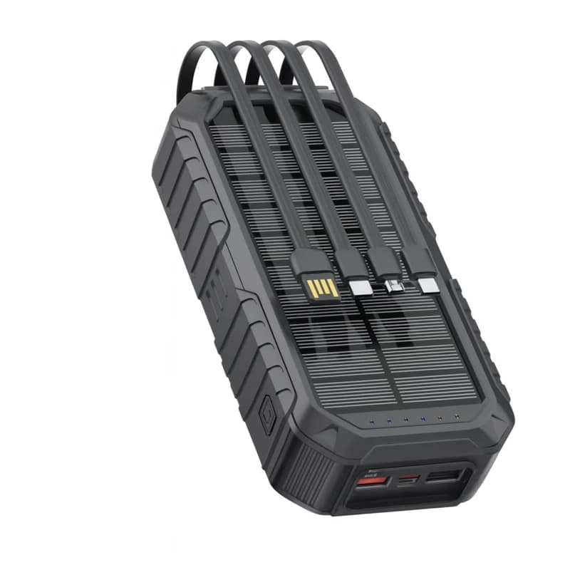 پاوربانک گرین لاین 20000 میلی‌آمپر مدل PD20W Solar Mate (مشکی) — تصویر ۴