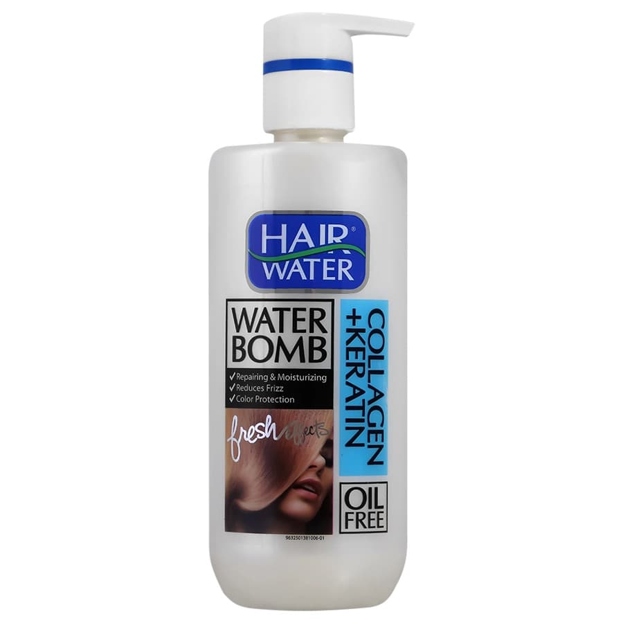کرم آبرسان مو کامان سری Hair Water Bomb حاوی کلاژن و کراتین حجم ۴۰۰ میلی‌لیتر