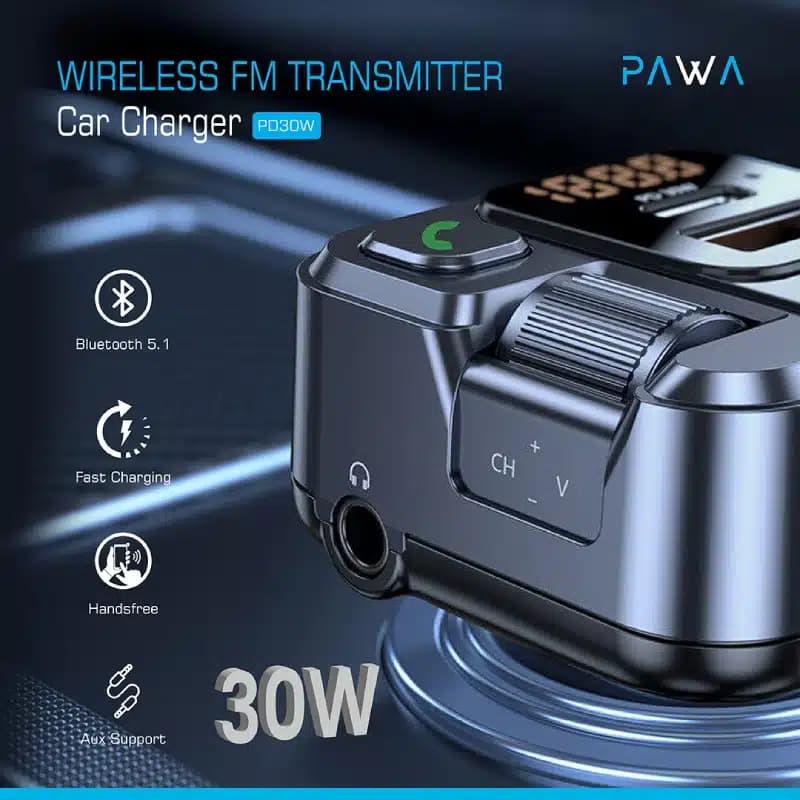 شارژر فندکی خودرو پاوا مدل PD30W ظرفیت ۳۰ وات — تصویر ۴