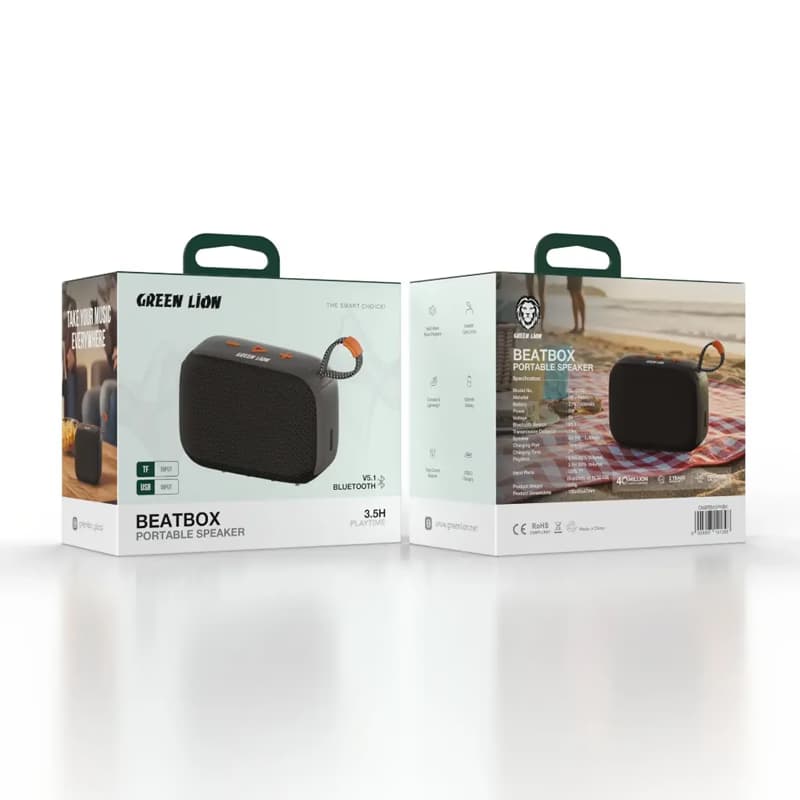 اسپیکر بلوتوثی گرین لاین مدل BEATBOX (مشکی) — تصویر ۳
