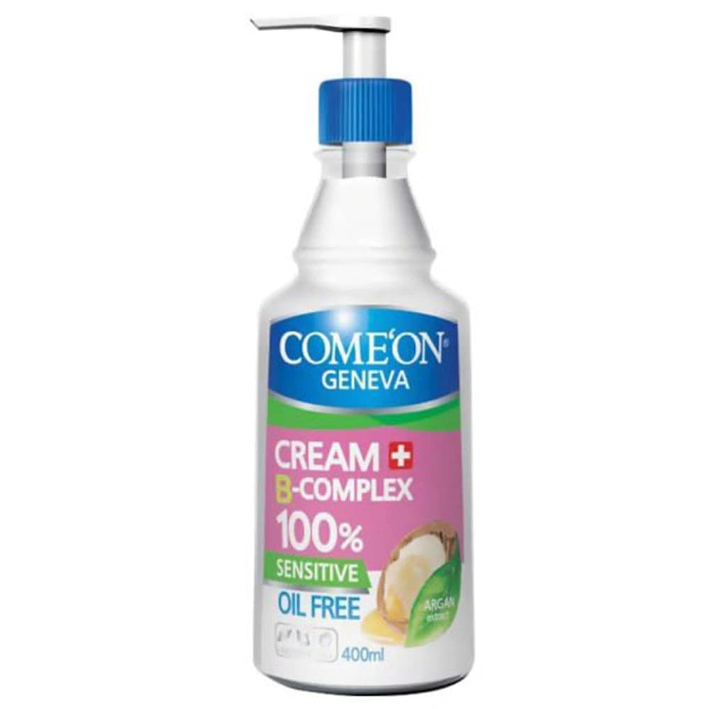 کرم مرطوب‌کننده پمپی کامان مدل B-Complex آرگان مخصوص پوست چرب حجم ۴۰۰ میلی لیتر