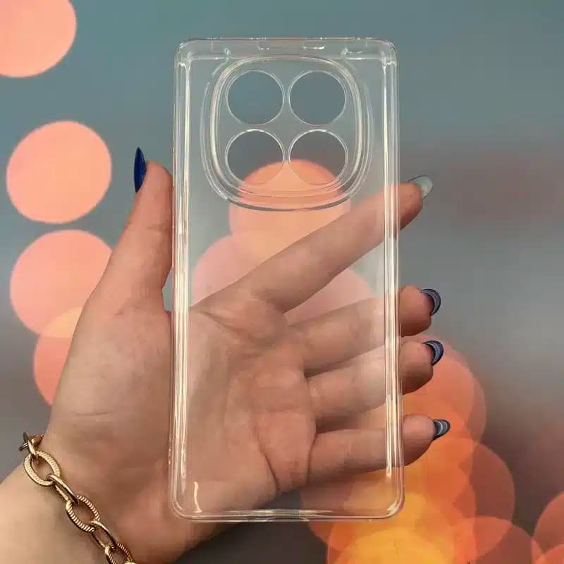 کاور شارک قاب مدل ژله ای شفاف مناسب برای گوشی موبایل شیائومی Redmi Note 14 Pro 4G
