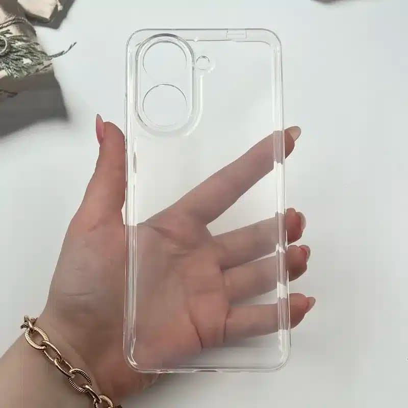 کاور شارک قاب مدل ژله ای شفاف مناسب برای گوشی موبایل شیائومی Redmi A5 / Poco C71