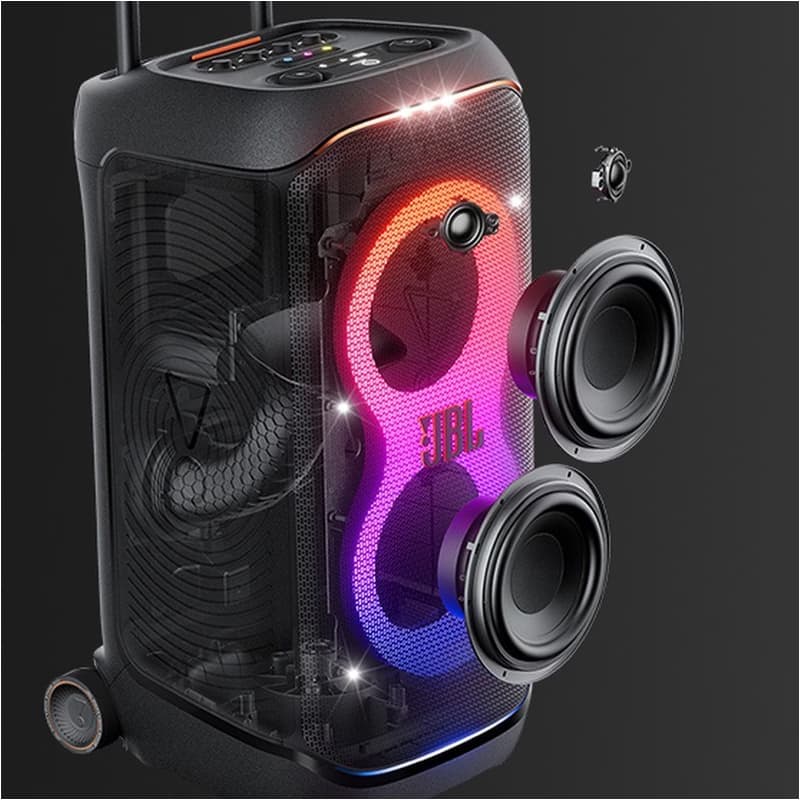اسپیکر بلوتوثی JBL مدل PARTY BOX 320 (مشکی) — تصویر ۳