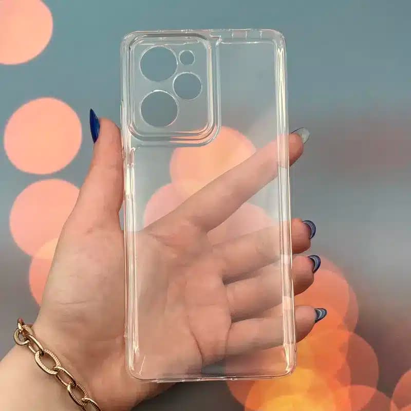 کاور شارک قاب مدل ژله ای شفاف مناسب برای گوشی موبایل شیائومی Poco X5 Pro