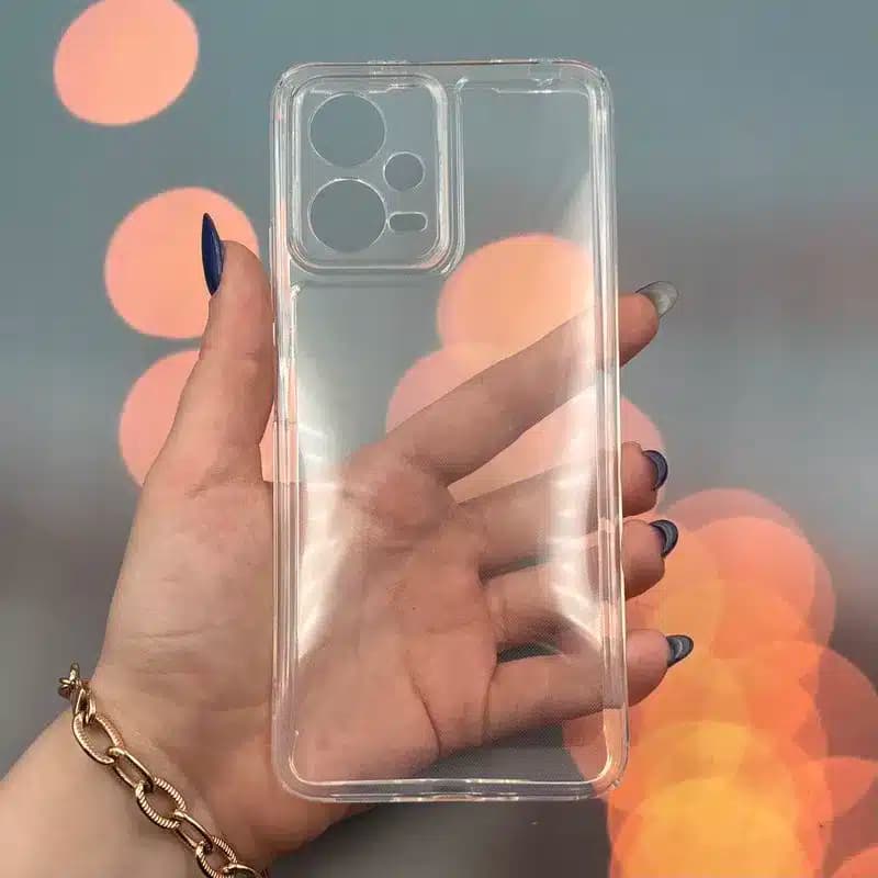 کاور شارک قاب مدل ژله ای شفاف مناسب برای گوشی موبایل شیائومی Poco X5 / Redmi Note 12 5G