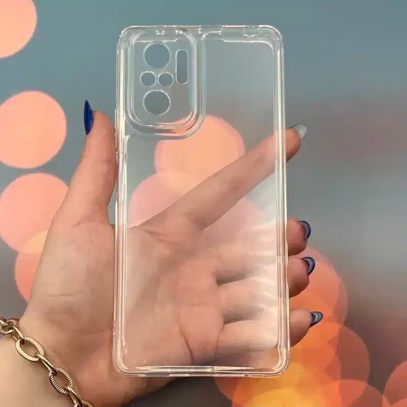 کاور شارک قاب مدل ژله ای شفاف مناسب برای گوشی موبایل شیائومی Redmi Note 10 4G / Note 10s / Poco M5s — تصویر ۲