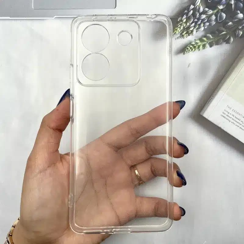 کاور شارک قاب مدل ژله ای شفاف مناسب برای گوشی موبایل شیائومی Poco M7 Pro — تصویر ۲