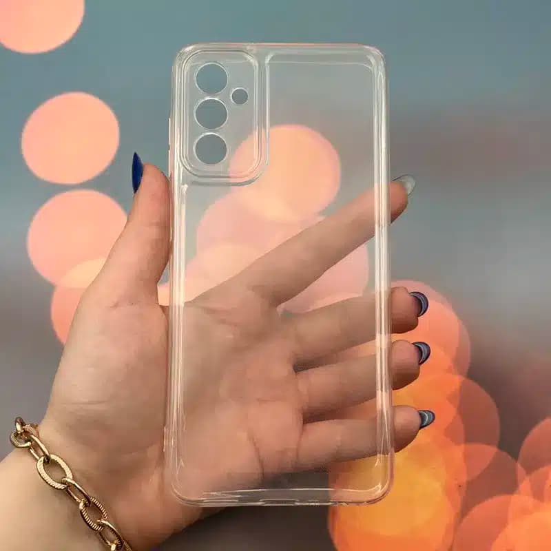 کاور شارک قاب مدل ژله ای شفاف مناسب برای گوشی موبایل سامسونگ Galaxy M54