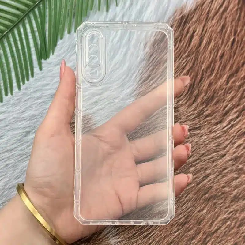 کاور شارک قاب مدل ژله ای شفاف مناسب برای گوشی موبایل سامسونگ Galaxy A70 / A70S — تصویر ۲