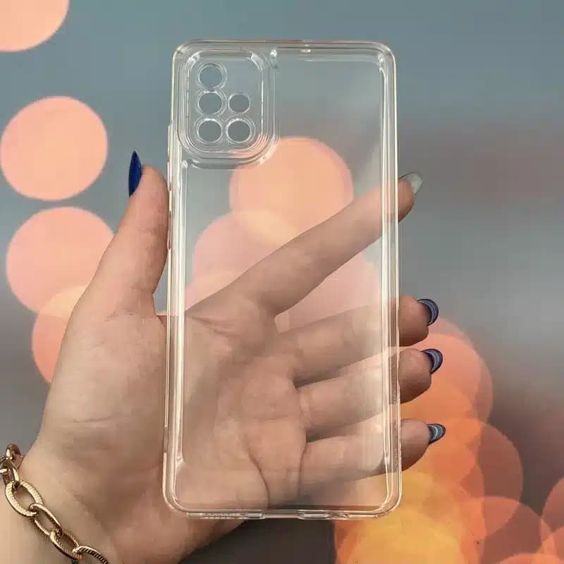 کاور شارک قاب مدل ژله ای شفاف مناسب برای گوشی موبایل سامسونگ Galaxy A51 — تصویر ۲