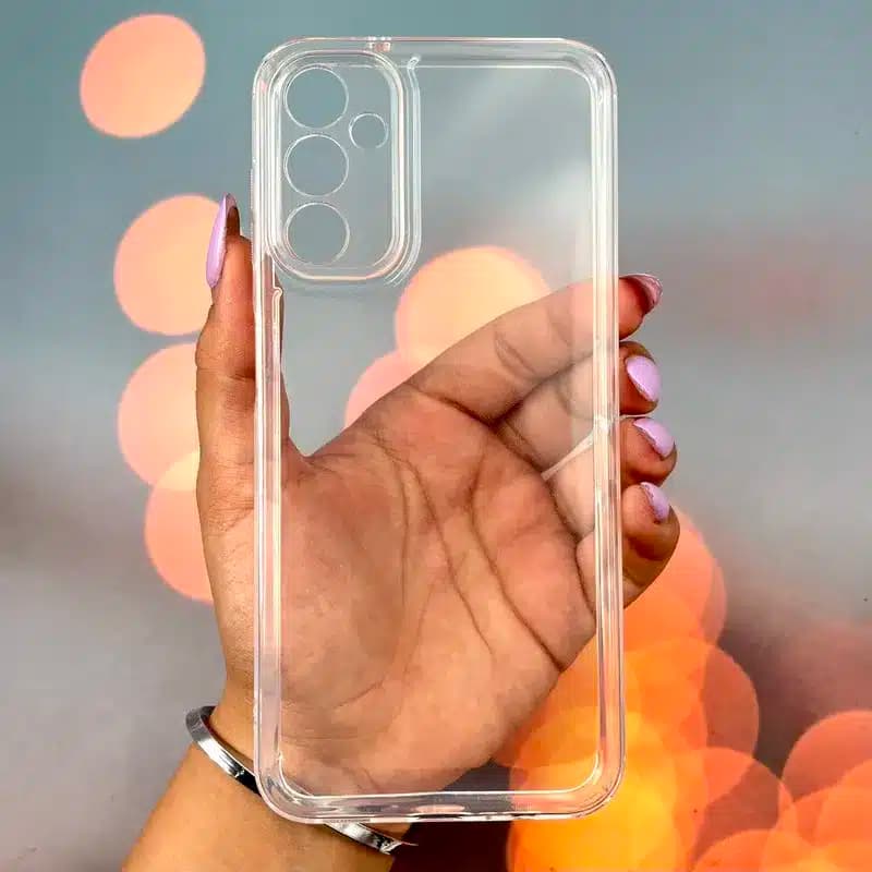 کاور شارک قاب مدل ژله ای شفاف مناسب برای گوشی موبایل سامسونگ Galaxy A25