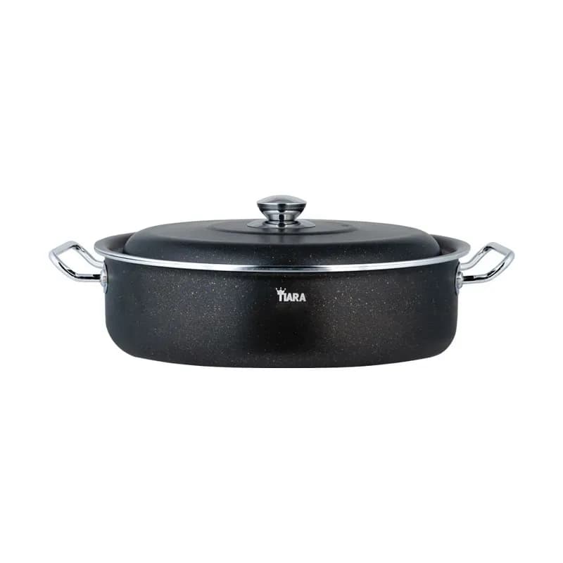 تابه گرانیتی دو دسته سایز 44 تیارا درب فلزی