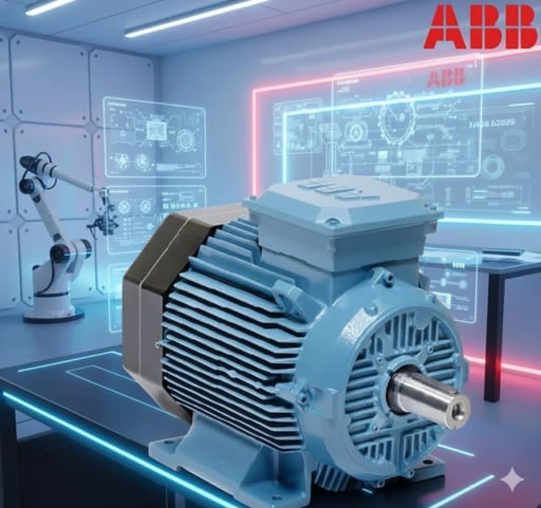 الکتروموتور ABB سه فاز 7.5 کیلووات 10 اسب