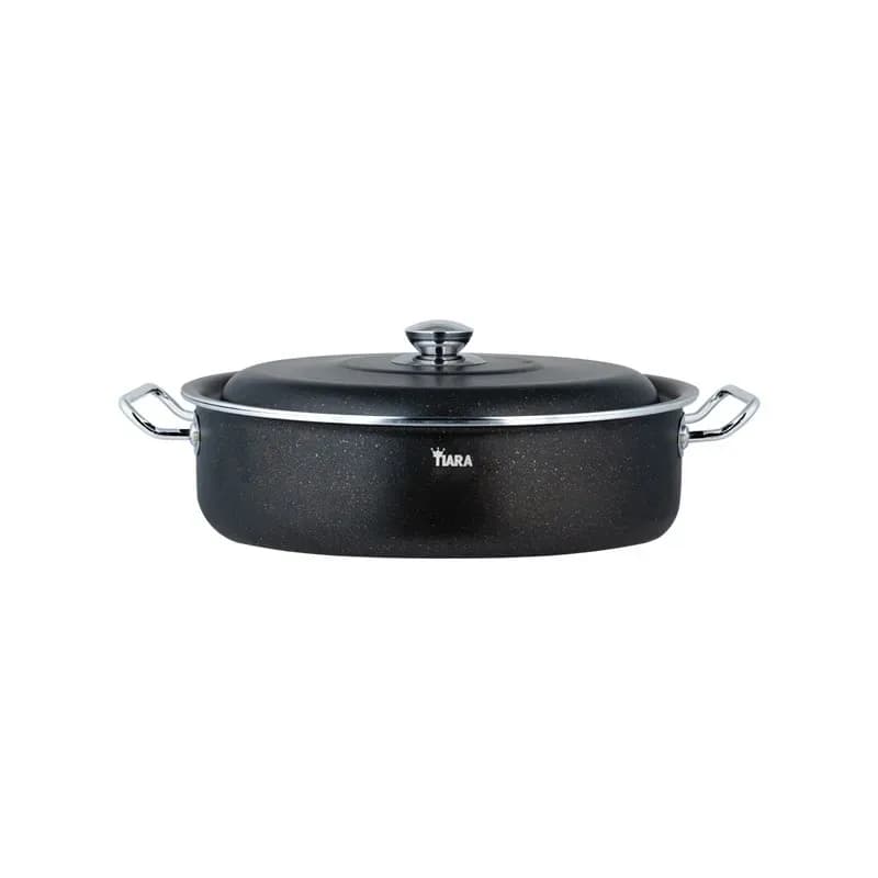 تابه گرانیتی دو دسته سایز 38 تیارا درب فلزی