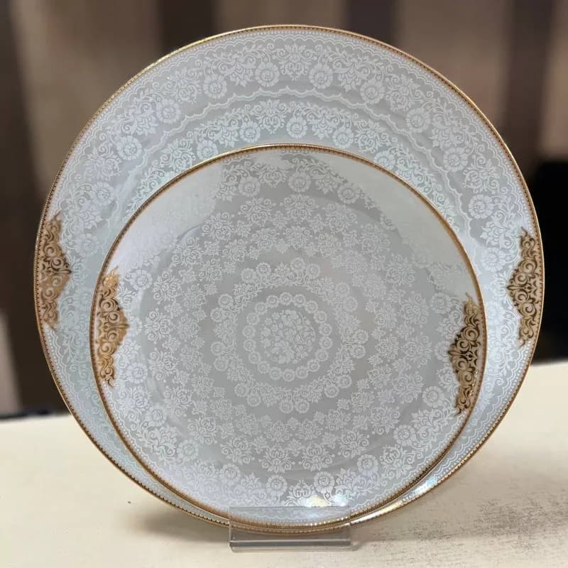 سرویس چینی پردیس طرح ابرا طلایی 918b قالب هرمس — تصویر ۷