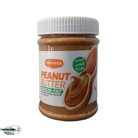 کره بادام زمینی کاهش یافته شیررضا 450گ