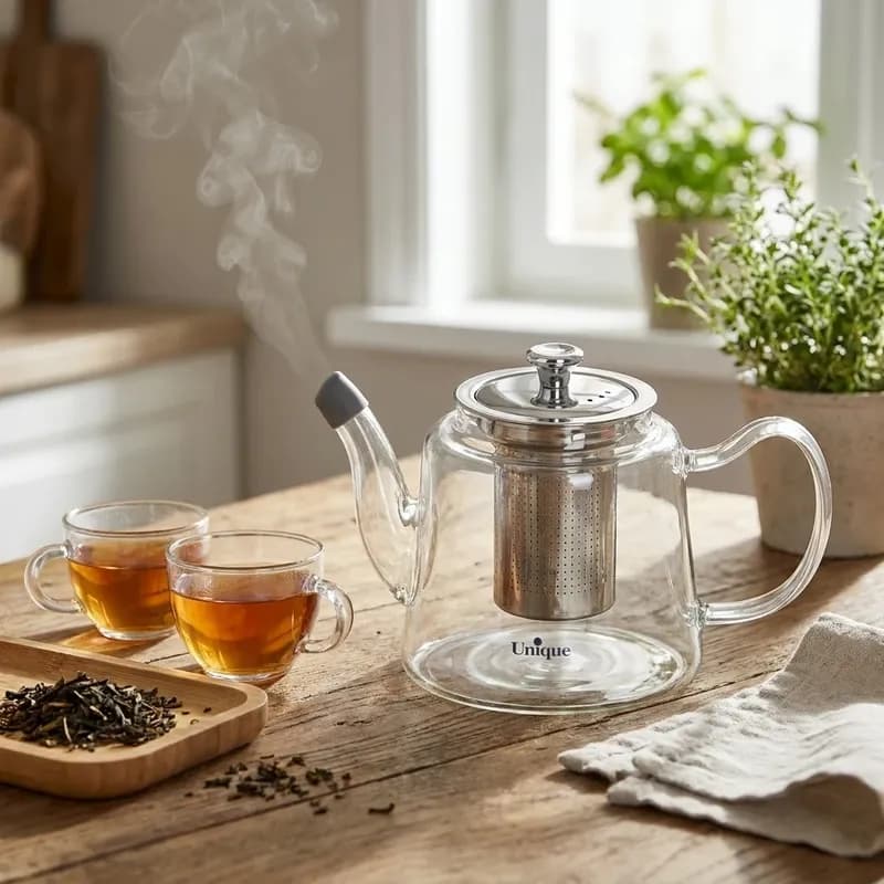 قوری یونیک طرح S کد 7940 گنجایش 900 میلی لیتر — تصویر ۳