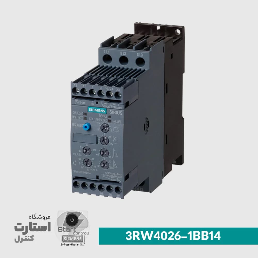 Siemens Soft Starter 3RW4026-1BB14 | سافت استارتر زیمنس