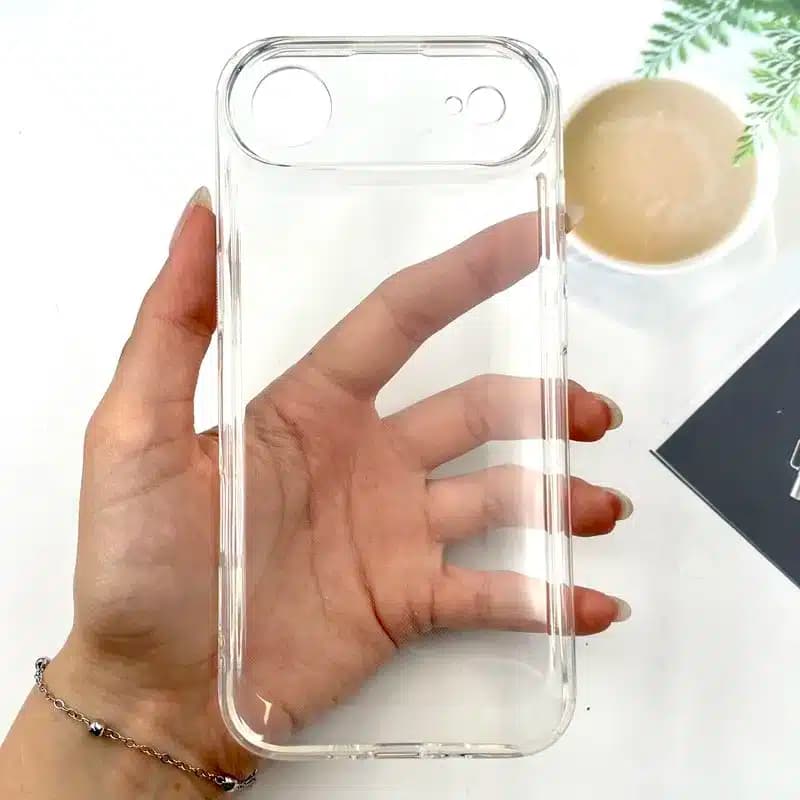 کاور شارک قاب مدل ژله ای شفاف مناسب برای گوشی موبایل اپل Iphone Air