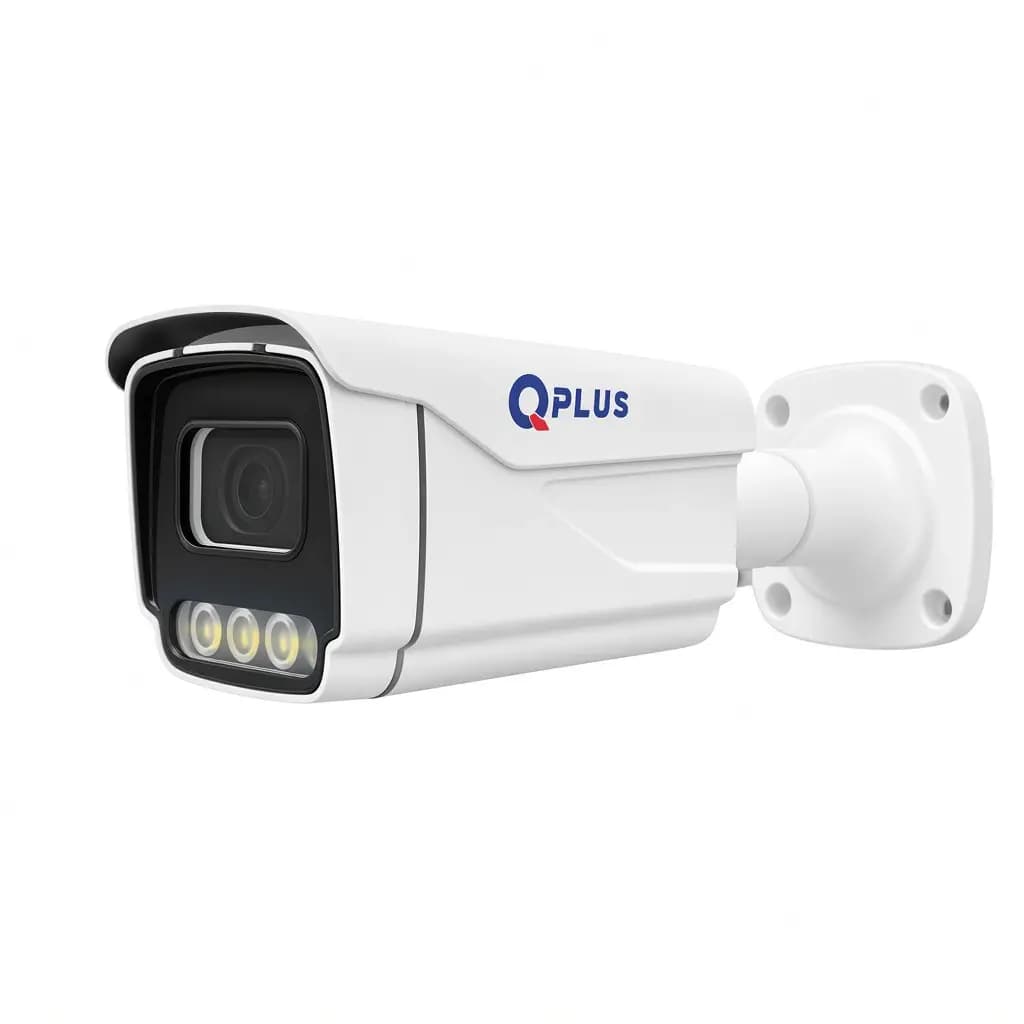 دوربین مداربسته برند کیو پلاس مدل PL-IPC-BW5612PA4A-B