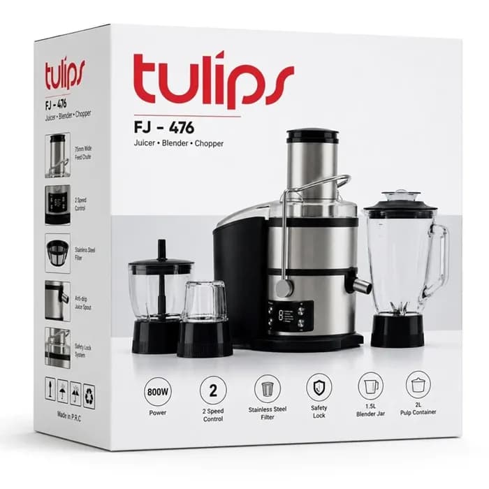 آبمیوه‌گیری چهار کاره تولیپس مدل Tulips FJ-476 — تصویر ۵