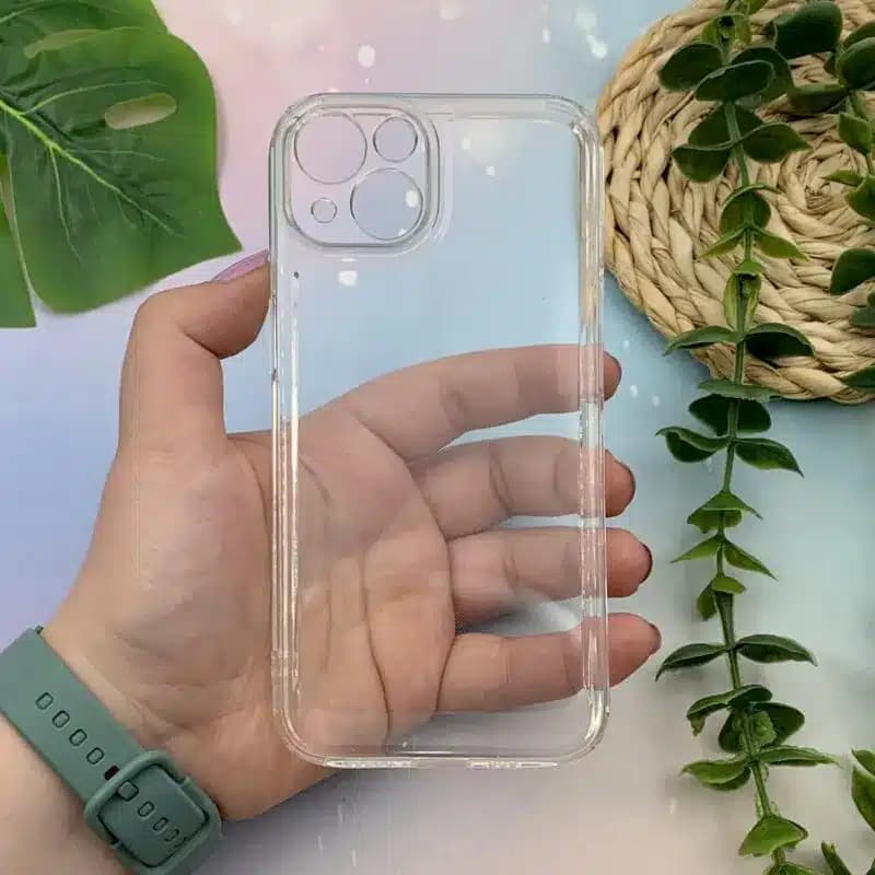 کاور شارک قاب مدل ژله ای شفاف مناسب برای گوشی موبایل اپل Iphone 15 — تصویر ۲