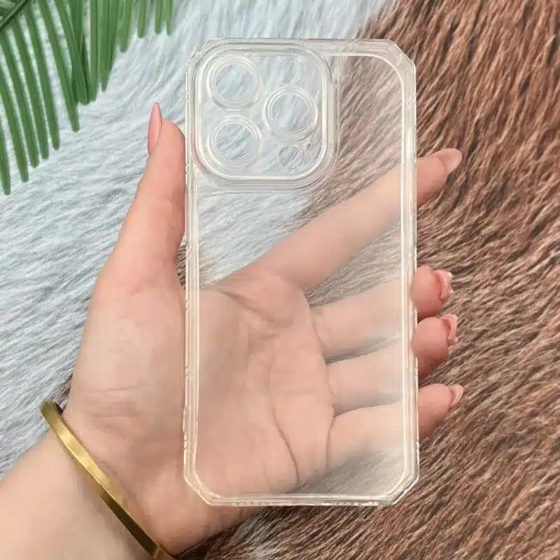کاور شارک قاب مدل ژله ای شفاف مناسب برای گوشی موبایل اپل Iphone 14 Pro — تصویر ۲