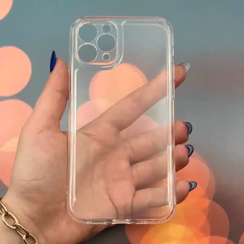 کاور شارک قاب مدل ژله ای شفاف مناسب برای گوشی موبایل اپل Iphone 11 Pro